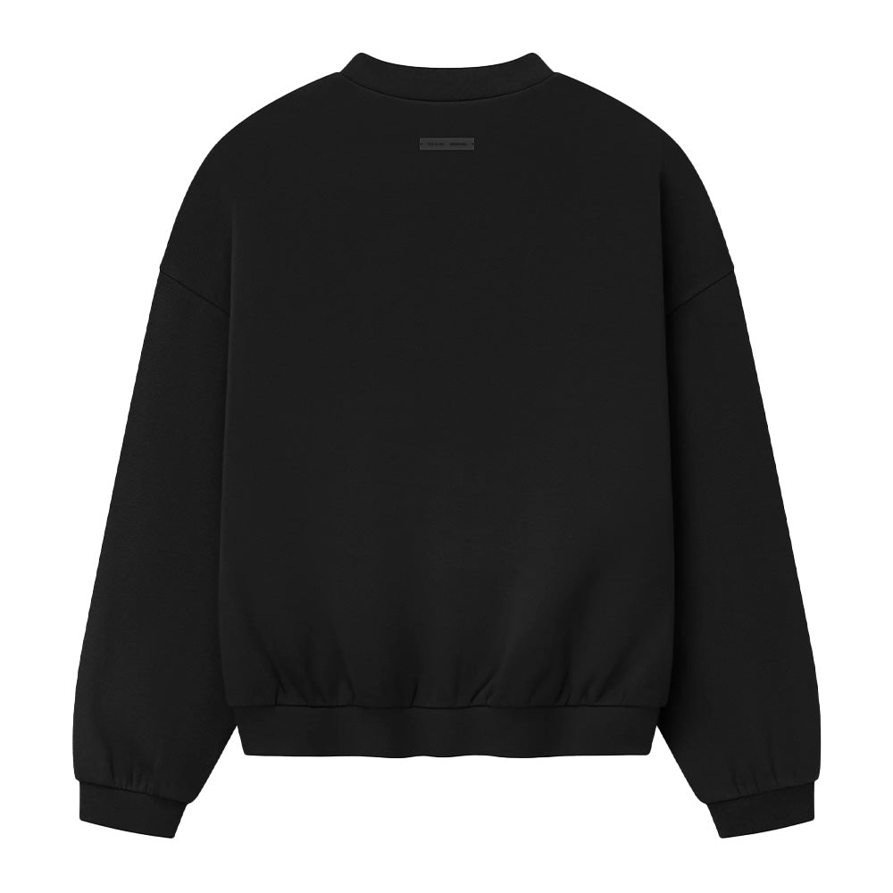 Fear Of God Essentials 90's Fleece Crewneck Sweater "Jet Black"