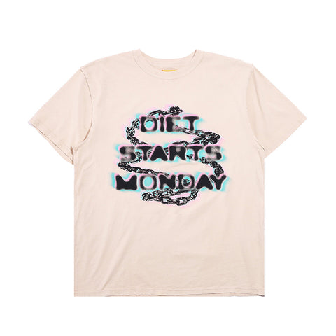Diet Starts Monday City Of Angels SS Tee - Antique White