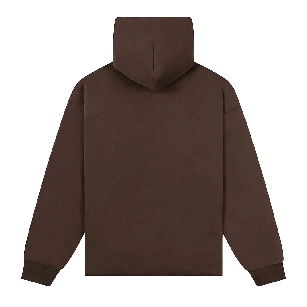 Paper Planes Open Hem Sherpa Applique Pullover Hoodie