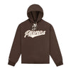 Paper Planes Open Hem Sherpa Applique Pullover Hoodie