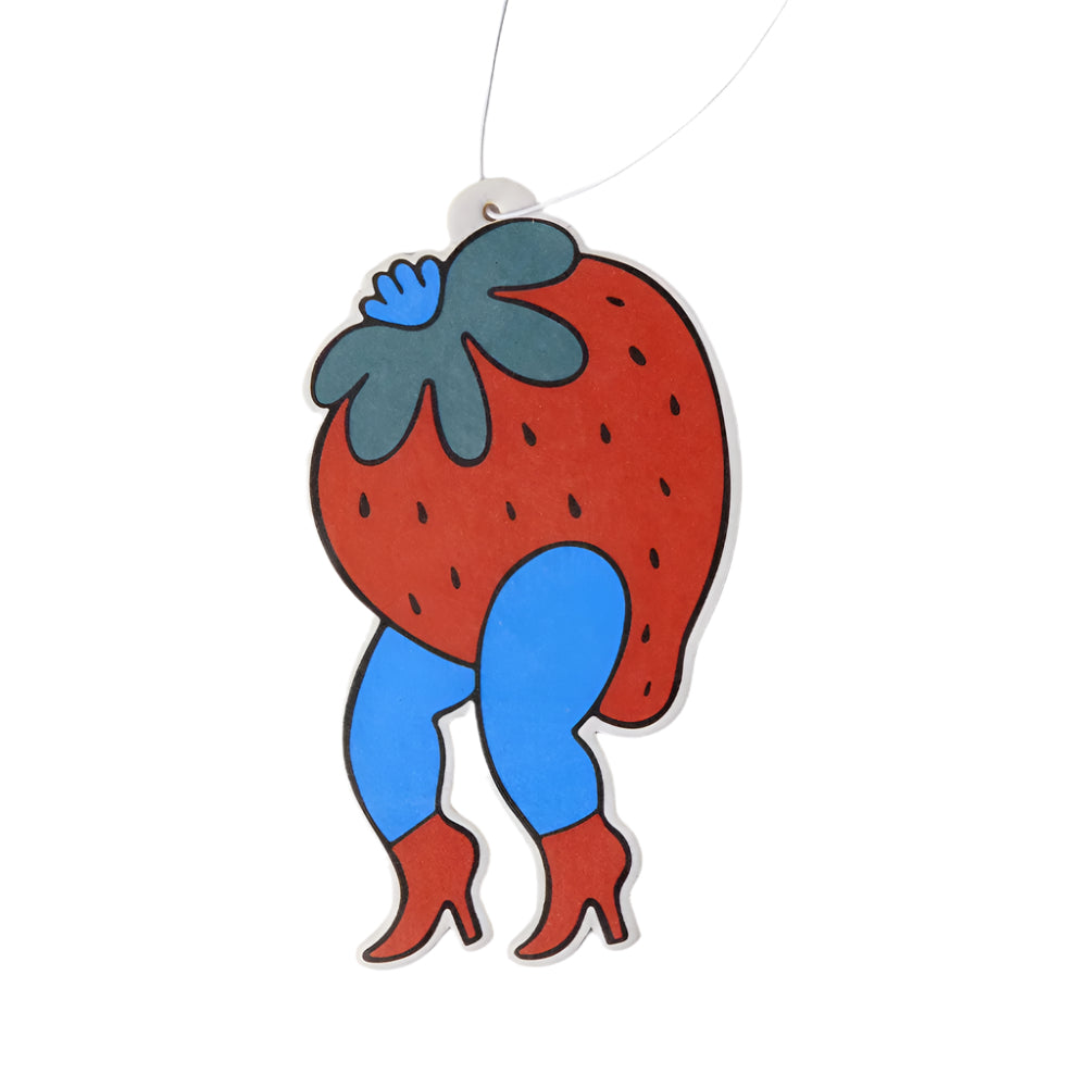 Parra Banana Car Air Freshener "Strawberry Scent"