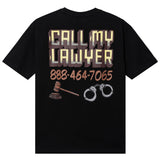 Market  Call My Lawyer Sign SS Tee  Black   399001691