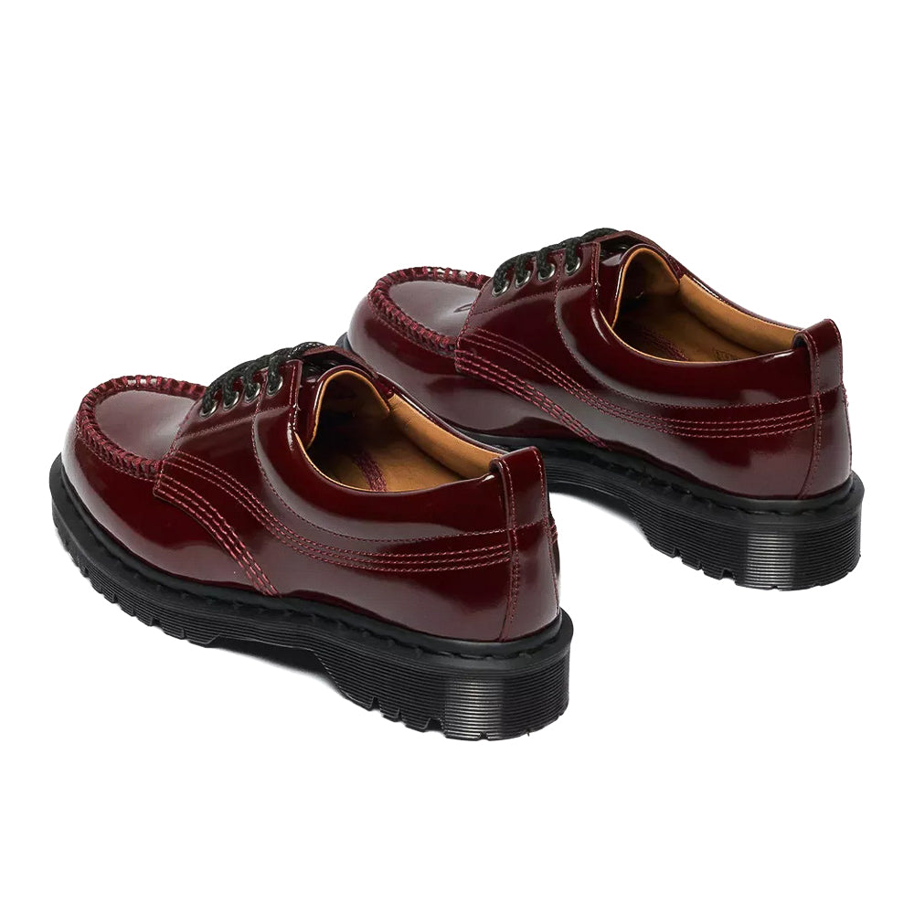 uk8 27cm 新品 正規品【別注】Dr. Martens / LOWELL Dr. Martens Lowell Lacquered Leather Moc Toe - Cherry Red – Fresh