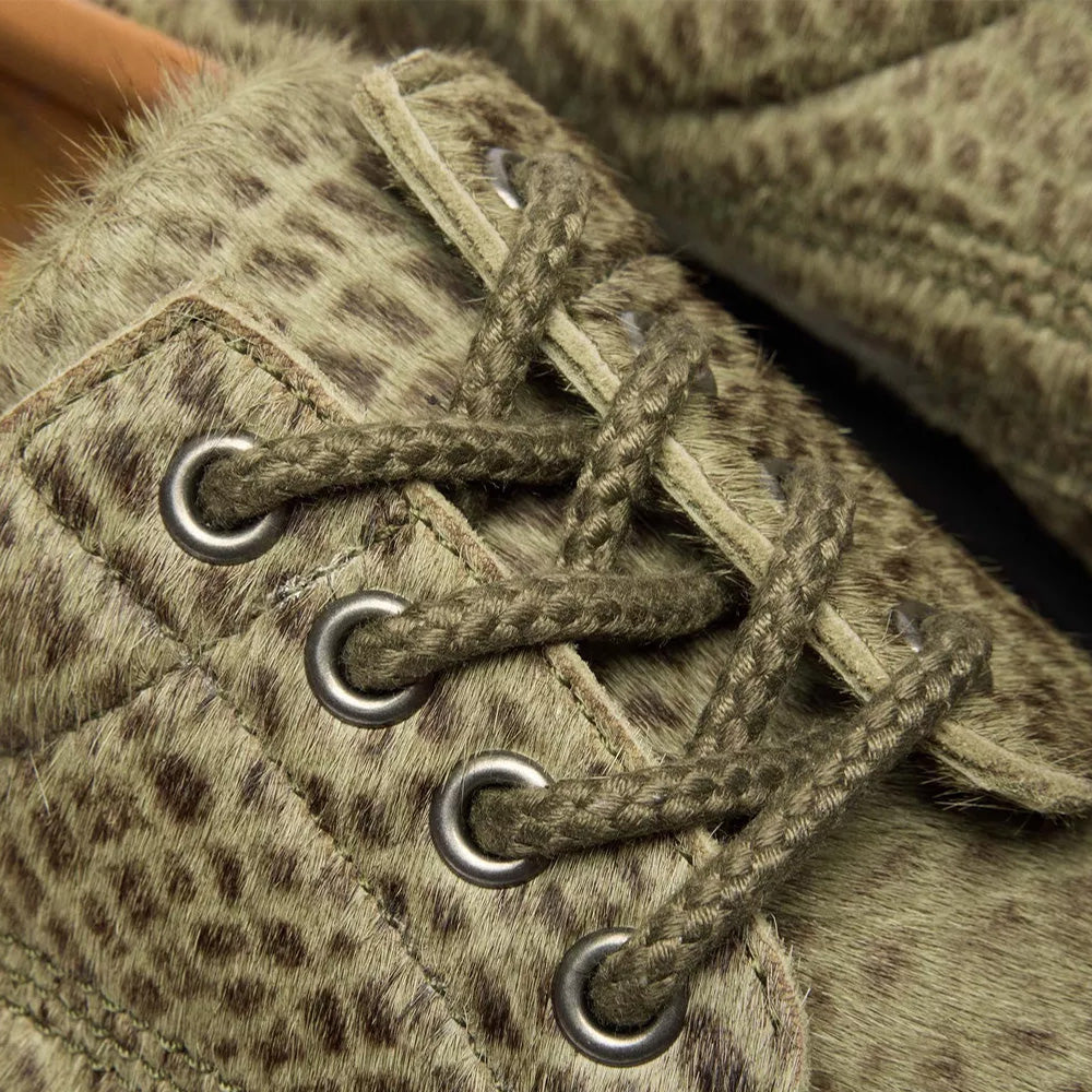 Dr. Martens Lowell Hair on Leather Moc Toe - Pebble Green