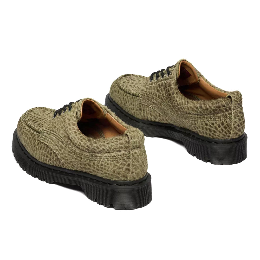 Dr. Martens Lowell Hair on Leather Moc Toe - Pebble Green