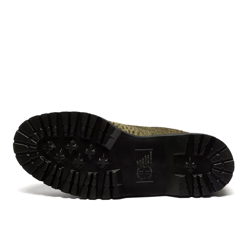 Dr. Martens Lowell Hair on Leather Moc Toe - Pebble Green