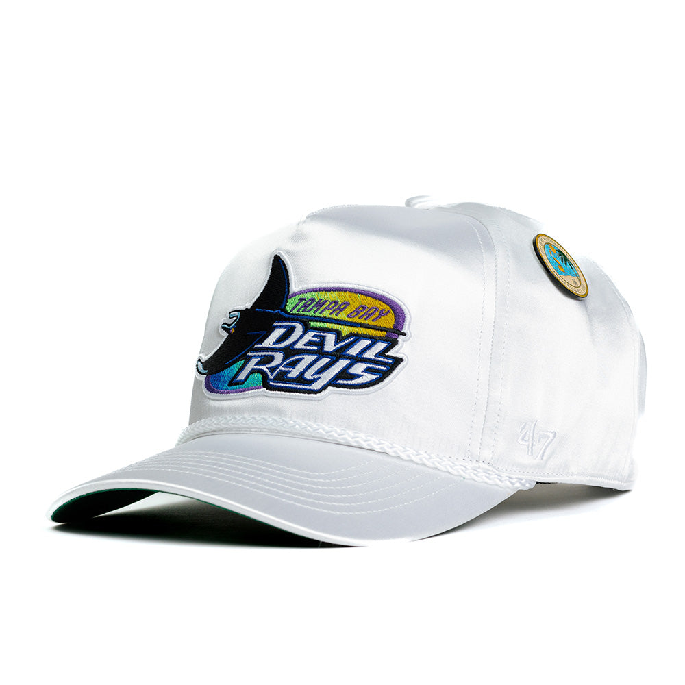 47 X FRSH Tampa Bay Rays "Satin City" Hitch Golfer Snapback - Pinellas White