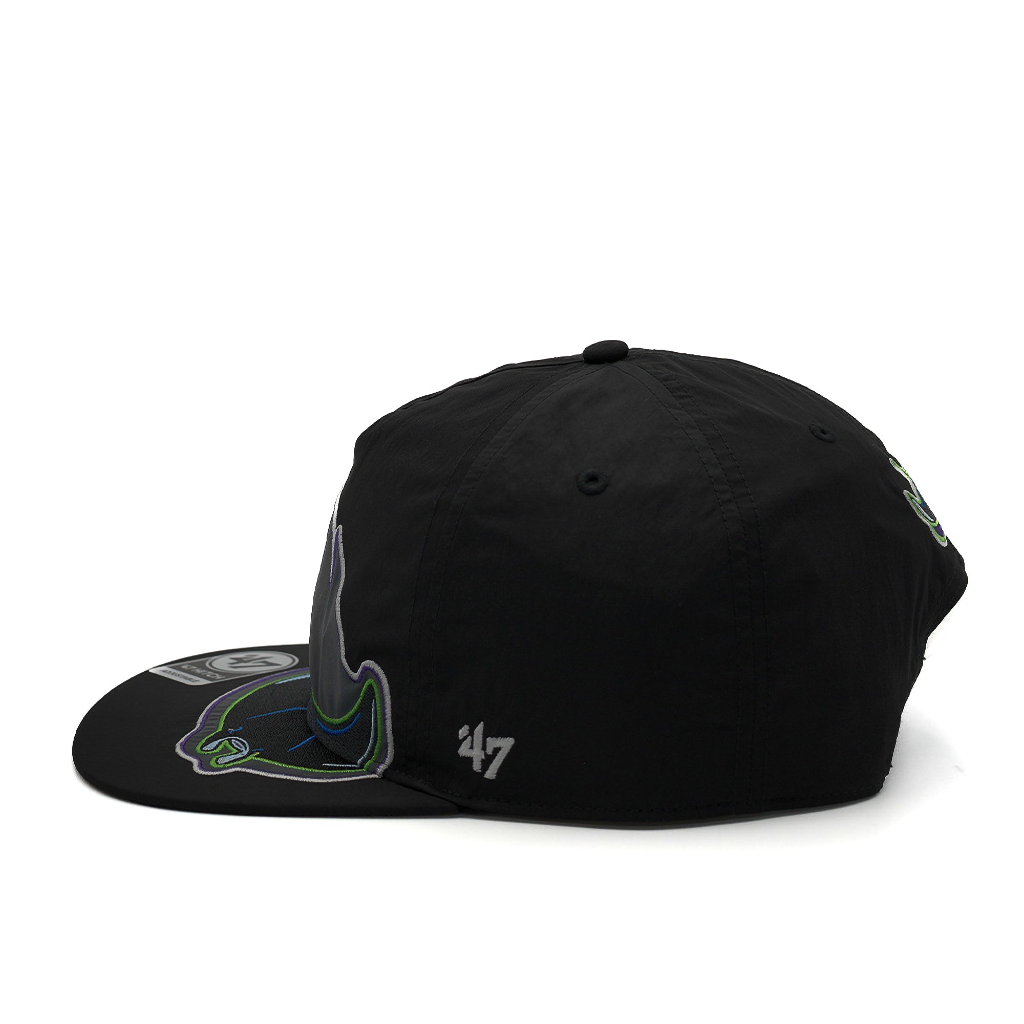 47 x FRSH x Tampa Bay Rays "Iridium" Flame Ray- Nylon Hitch LC Snapback