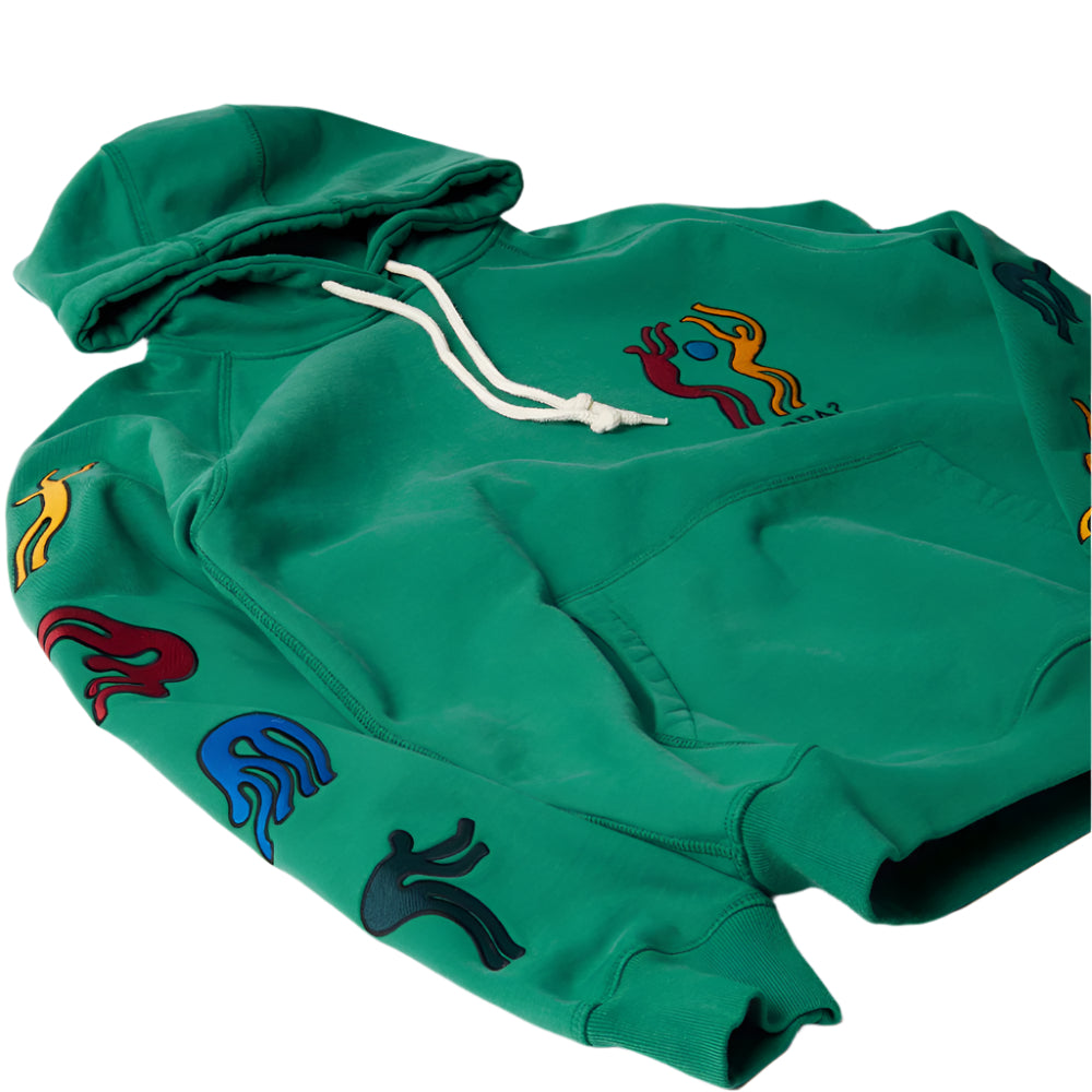 Parra La Chambre Nuit Pullover Hoodie - Washed Green