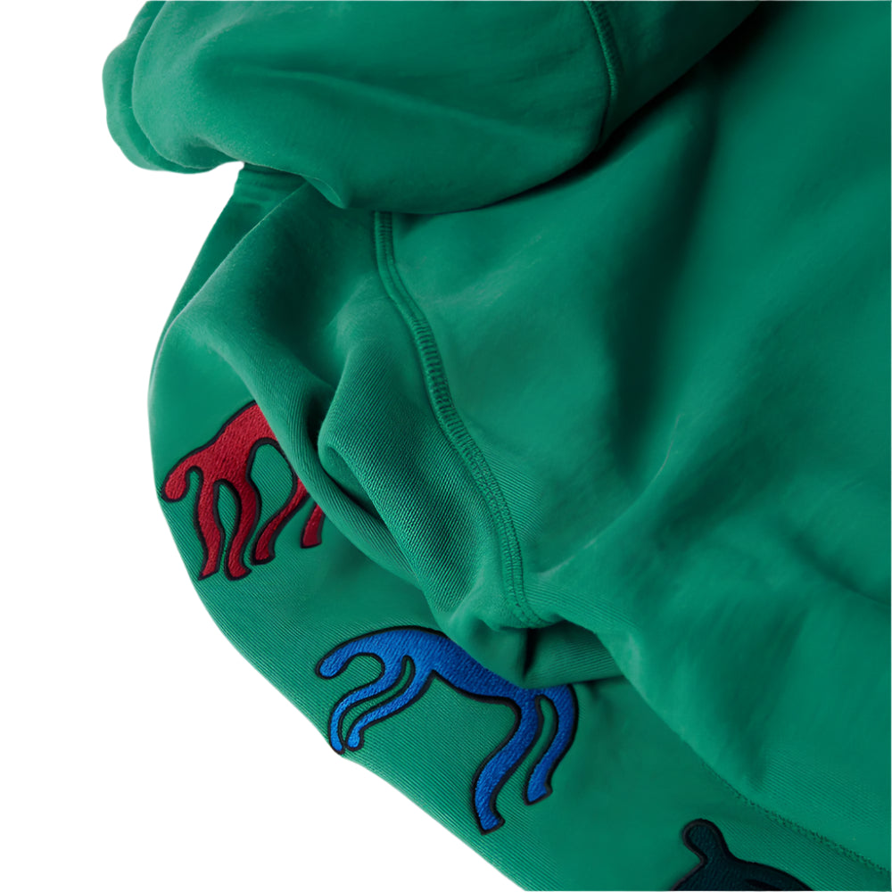 Parra La Chambre Nuit Pullover Hoodie - Washed Green