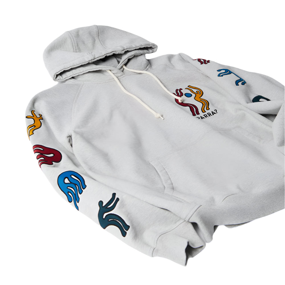 Parra La Chambre Nuit Pullover Hoodie - Heather Grey