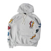 Parra La Chambre Nuit Pullover Hoodie - Heather Grey