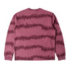 Parra Stitched Skull LS Tee - Washed Magenta