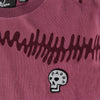 Parra Stitched Skull LS Tee - Washed Magenta