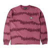 Parra Stitched Skull LS Tee - Washed Magenta