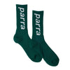 Parra Lower Case Crewneck Sock - Pine Green