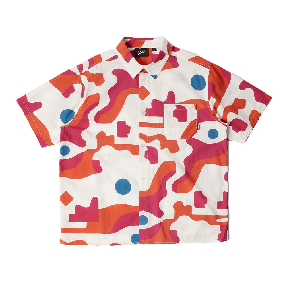 Parra Abstract Mountain SS Button Up