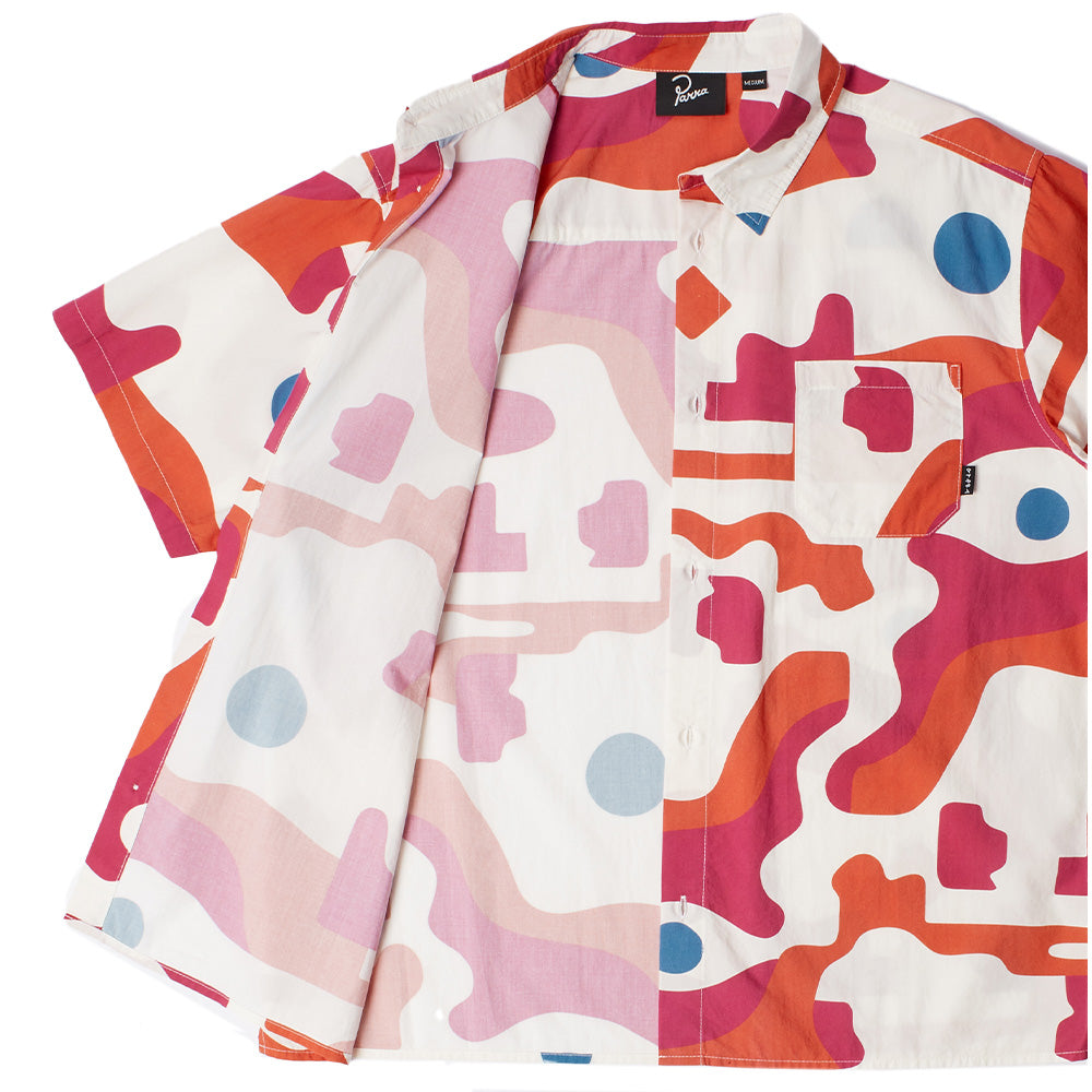 Parra Abstract Mountain SS Button Up