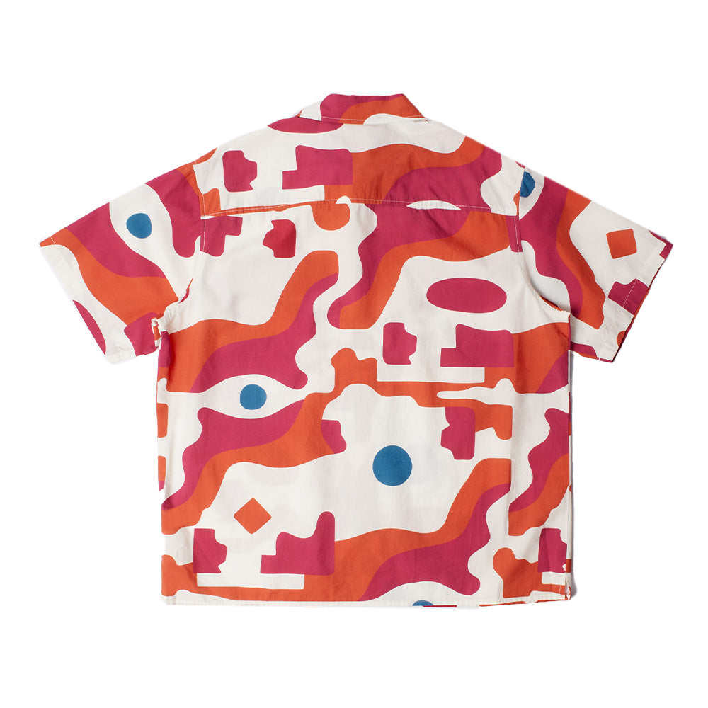 Parra Abstract Mountain SS Button Up