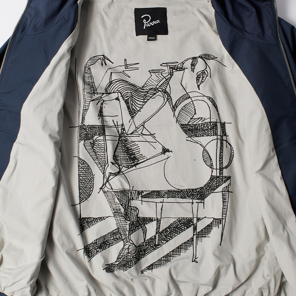 Parra Circular Rain Logo Cotton Shell Jacket