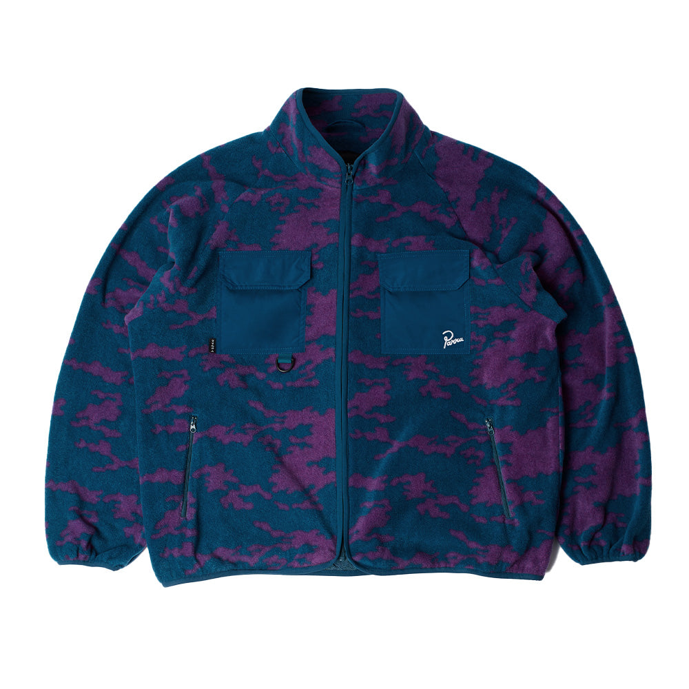 Parra Purple Darwin Camo Polar Fleece Jacket