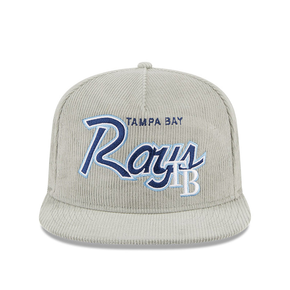 New Era Cap Tampa Bay Rays 20th Anniversary Side Patch - "Golfer" Grey Corduroy