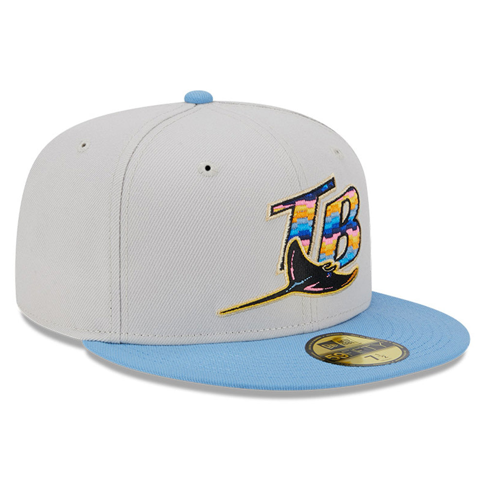 59Fifty Cap City White Tampa Bay Devil Rays 1998 Inaugural Season Fitted 7  5/8