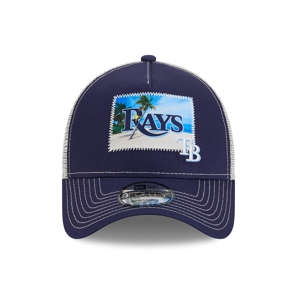 New Era Cap 9Forty A-Frame Tampa Bay Rays Patch Trucker