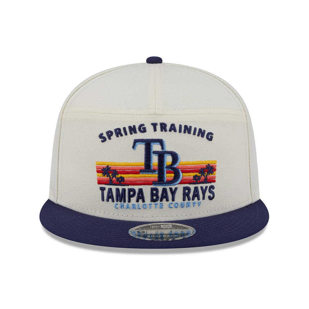 New Era Cap 9Fifty Split Panel Tampa Bay Rays Stacked Spring Training Snapback