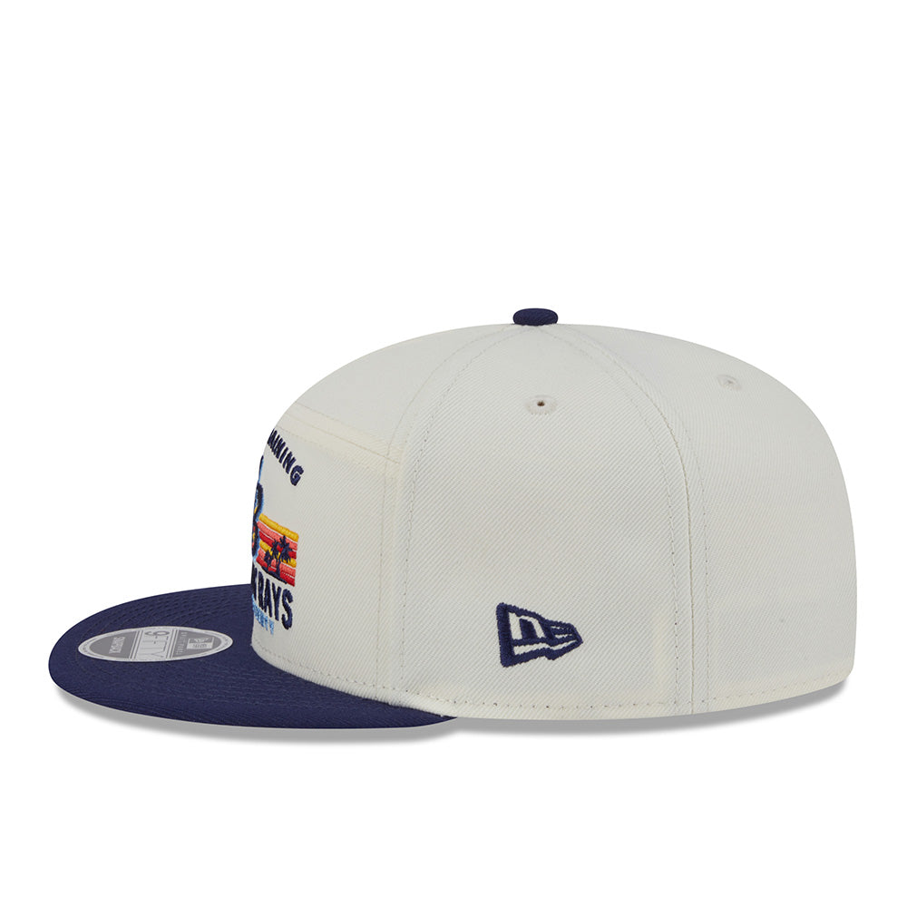 New Era Cap 9Fifty Split Panel Tampa Bay Rays Stacked Spring Training Snapback