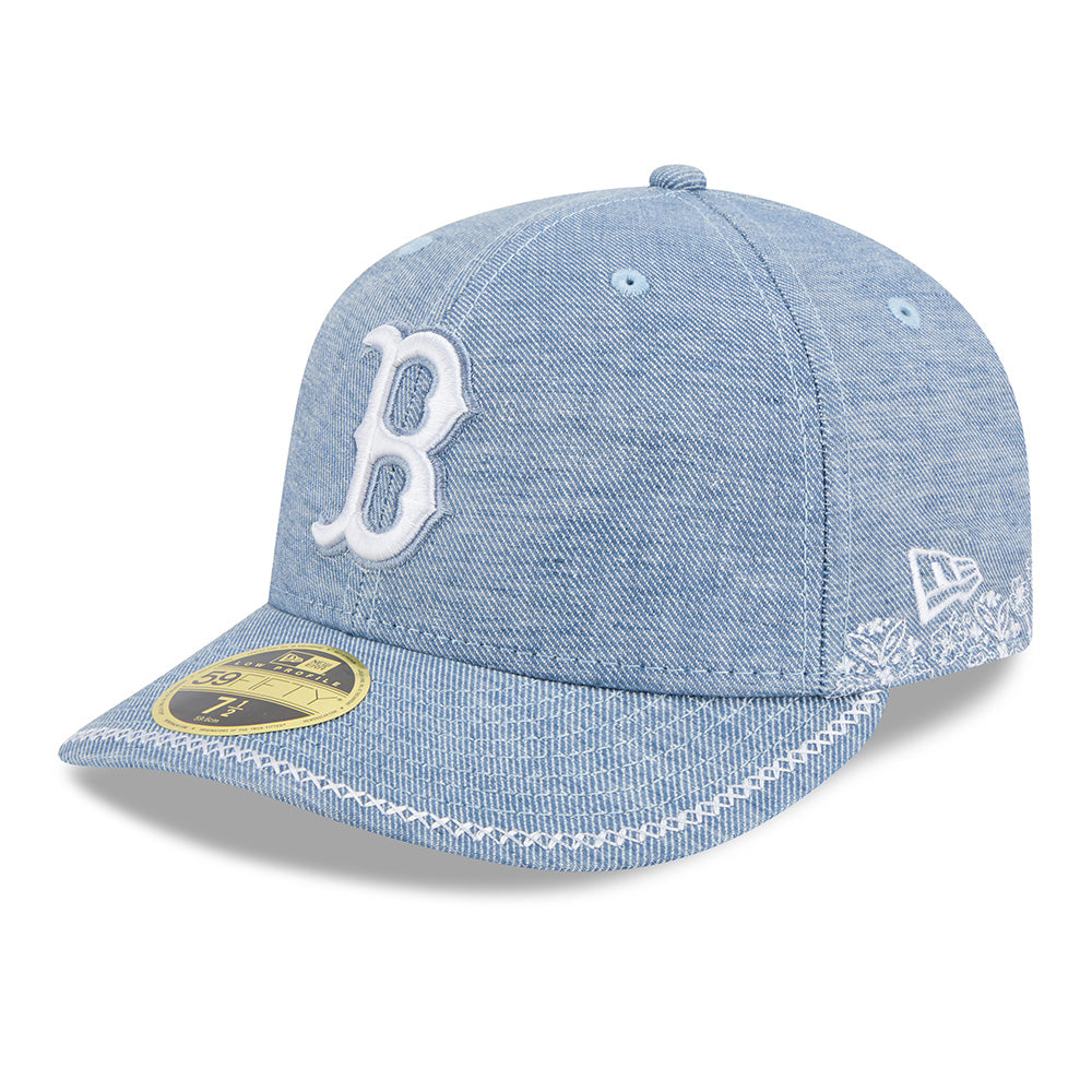 New Era Cap 5950 Low Pro Boston Red Sox "Hand Stitched" - Chambray