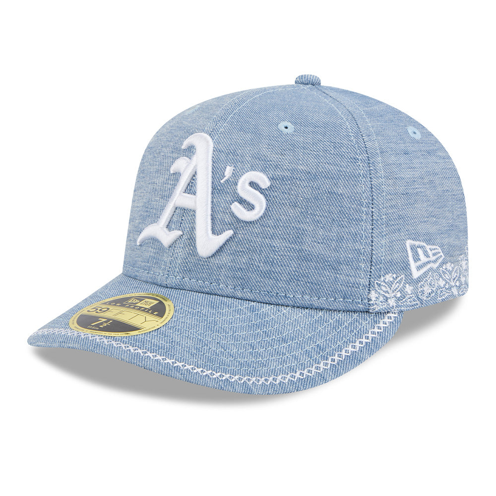 New Era Cap 5950 Low Pro Oakland Athletics "Hand Stitched" - Chambray