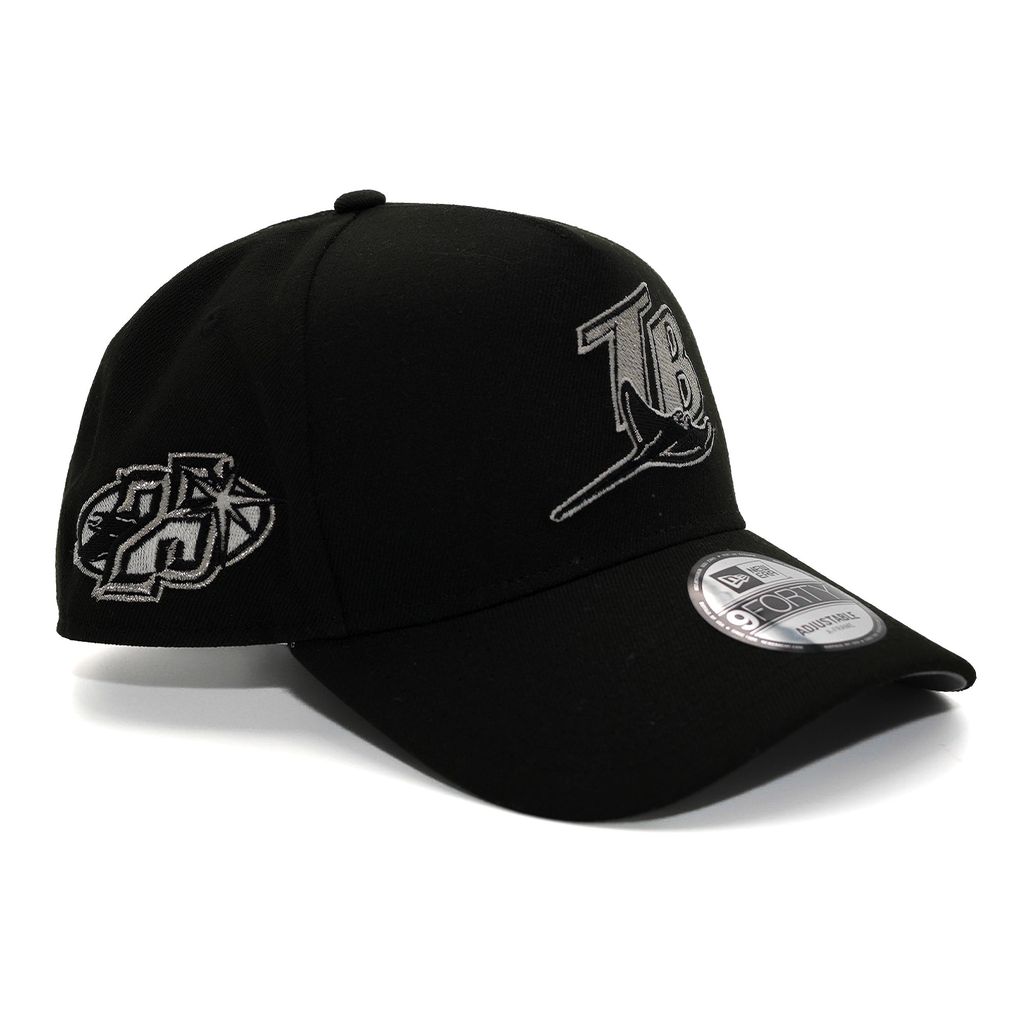 New Era 940 A-Frame Tampa Bay Rays "25 Seasons" Metallic Silver Snapback - FRSH Exclusive