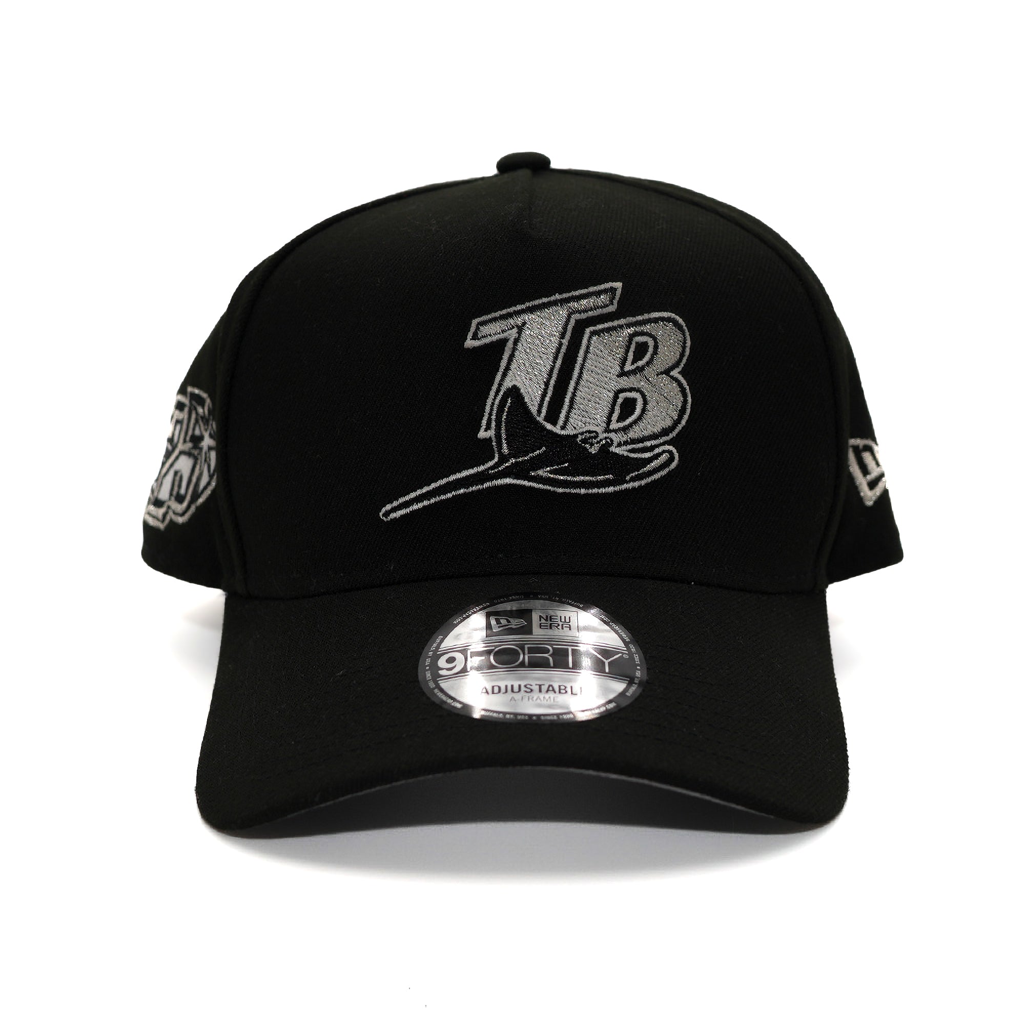 New Era 940 A-Frame Tampa Bay Rays "25 Seasons" Metallic Silver Snapback - FRSH Exclusive