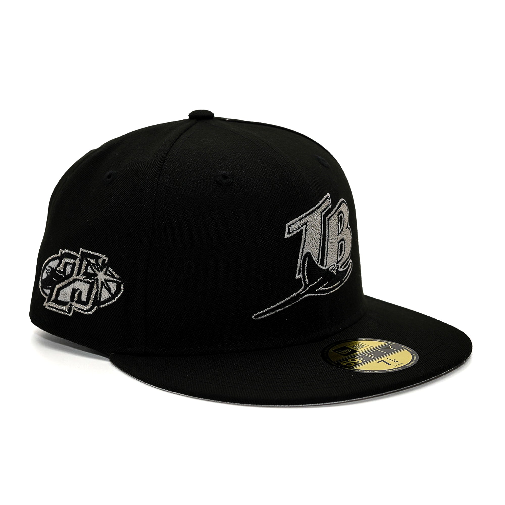 New Era 5950 Tampa Bay Rays "25 Seasons" Metallic Silver Fitted - FRSH Exclusive