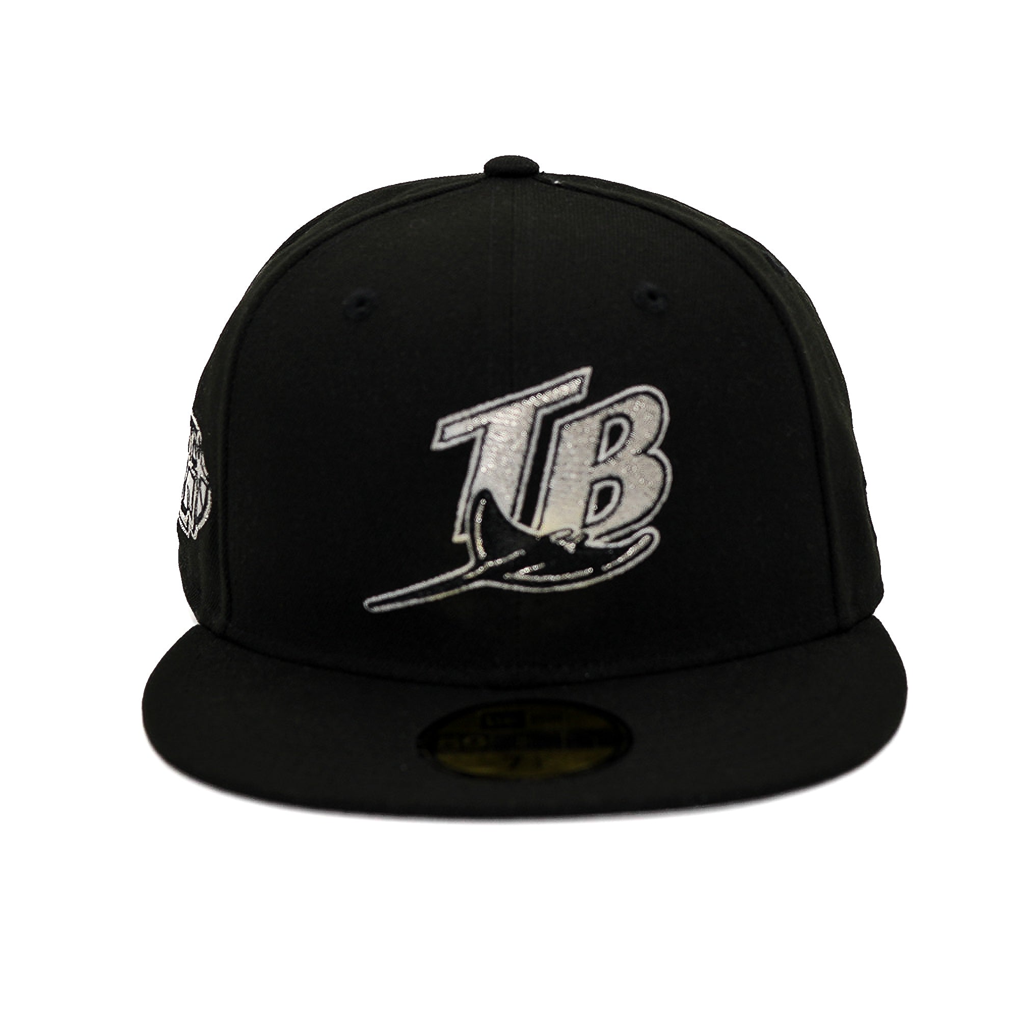 New Era 5950 Tampa Bay Rays "25 Seasons" Metallic Silver Fitted - FRSH Exclusive