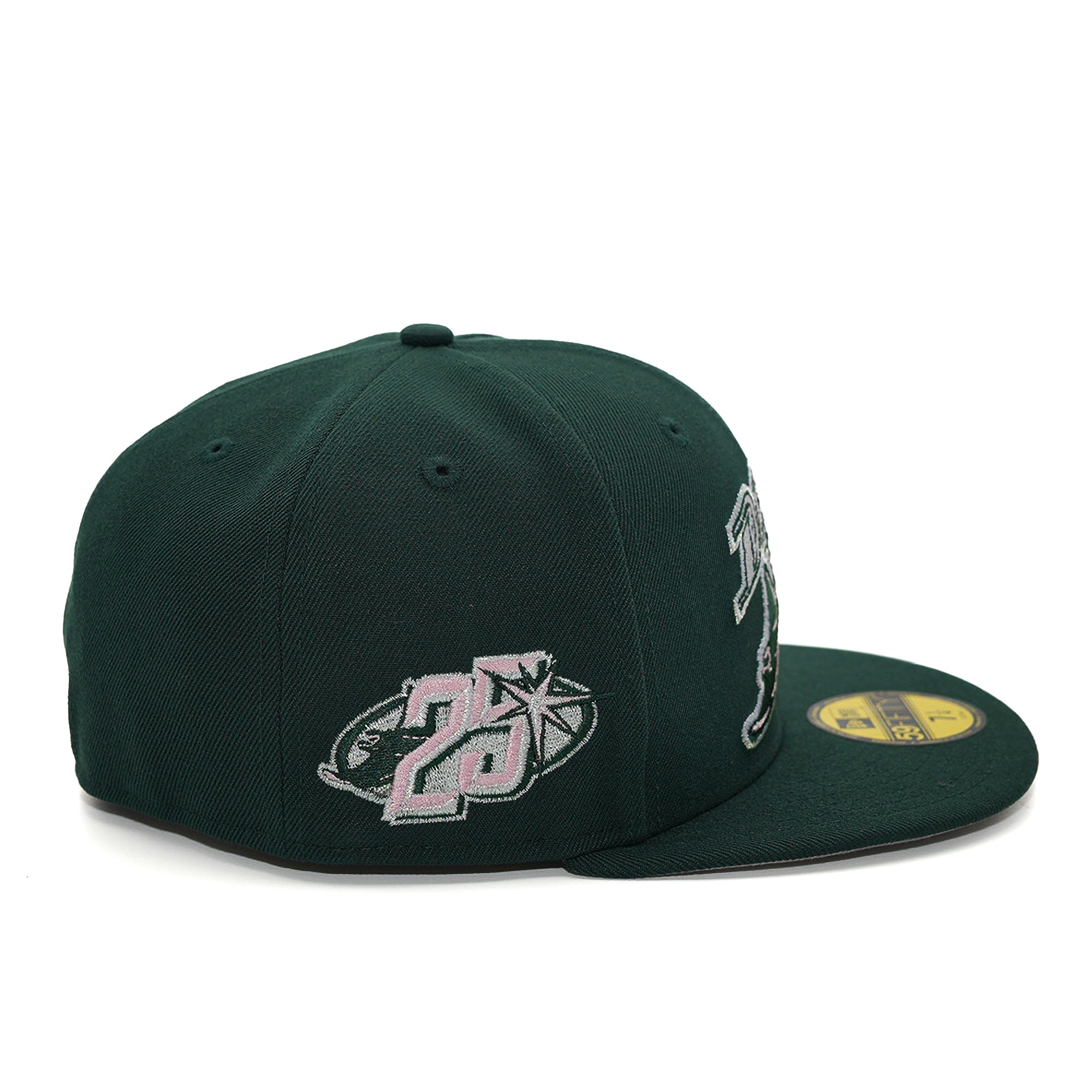 New Era 5950 Tampa Bay Rays "25 Seasons" Emerald Pink Fitted - FRSH Exclusive