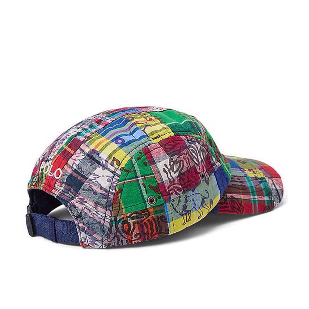 Polo Ralph Lauren Multi Plaid Madres Patchwork Cap