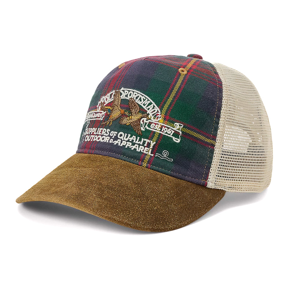Polo Ralph Lauren Vintage Sportsman Flannel Trucker Snapback