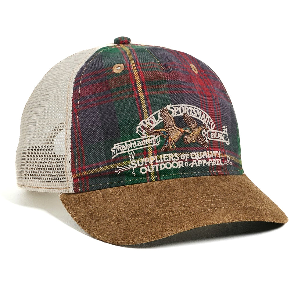 Polo Ralph Lauren Vintage Sportsman Flannel Trucker Snapback