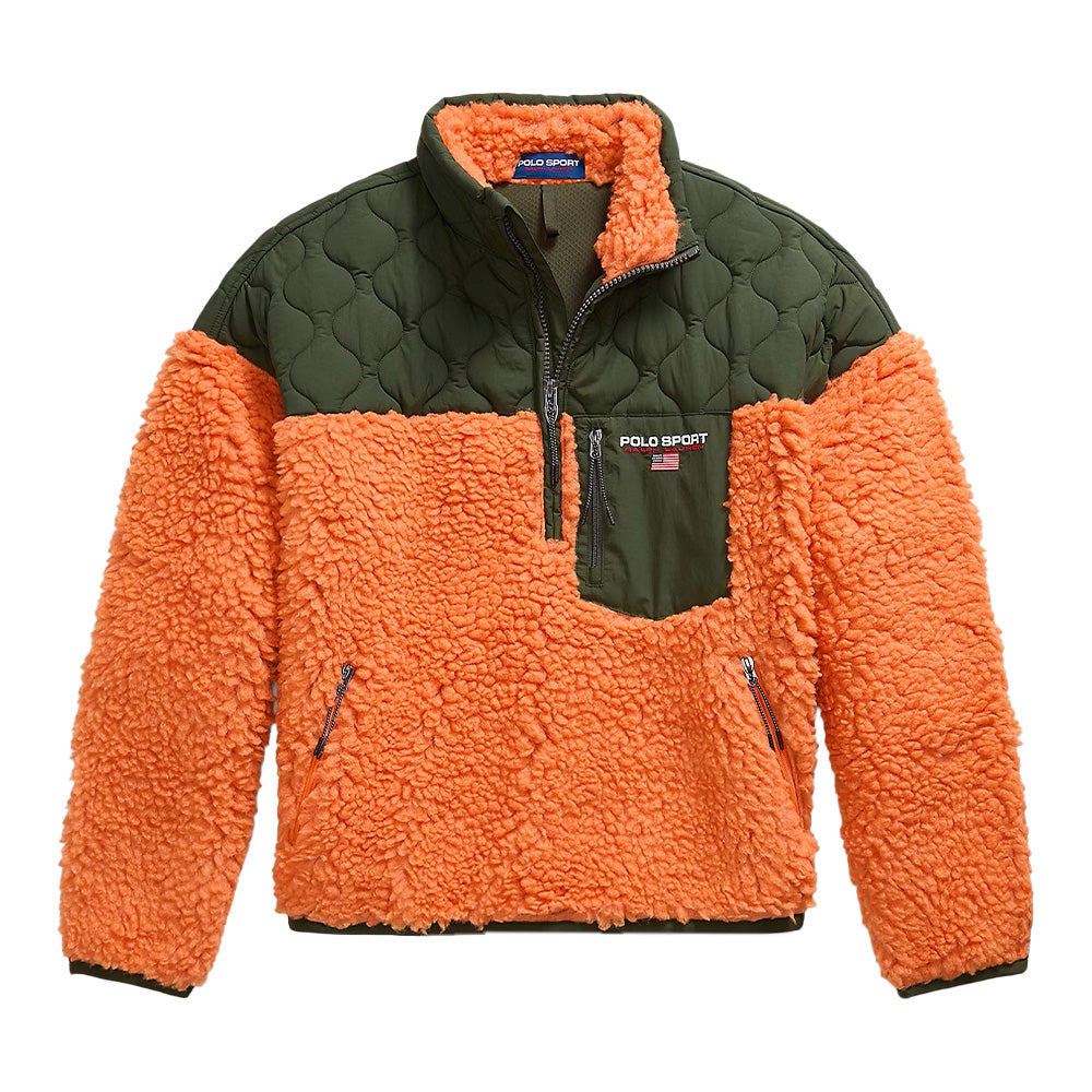 Polo Ralph Lauren Sport Shaggy Hi-Pile 1/2 Zip Pullover Sweater