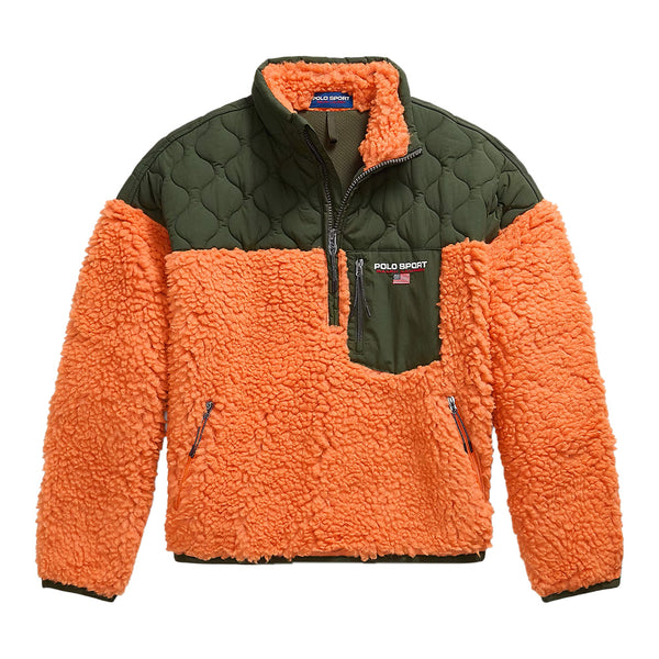 Polo Ralph Lauren Sport Shaggy Hi-Pile 1/2 Zip Pullover Sweater