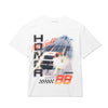 Honor The Gift  Grand Prix 2.0 SS Tee  White  HTG230495  Premium Crewneck T-Shirt Vintage Wash