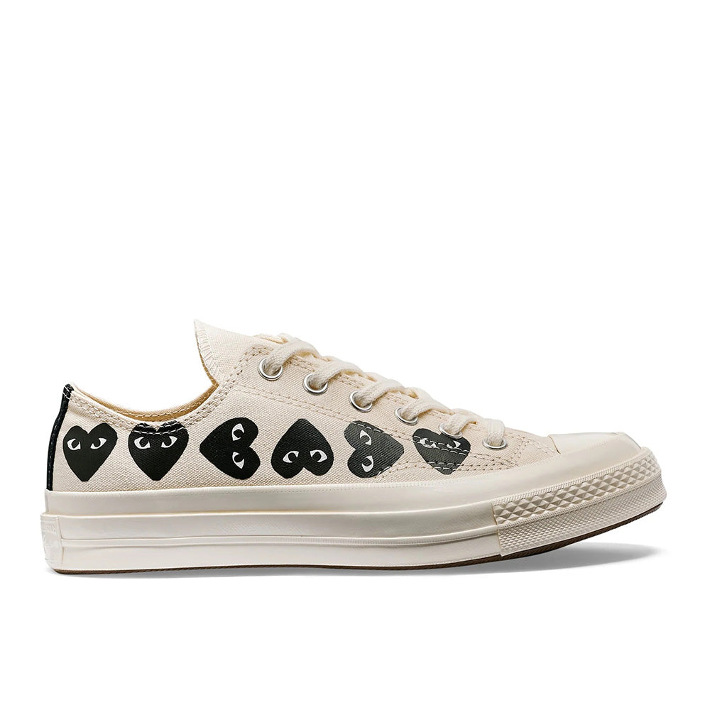 AZ-K126-001-2 - COMME DES GARÇONS X Converse Multi Heart Chuck 70 Lo Top