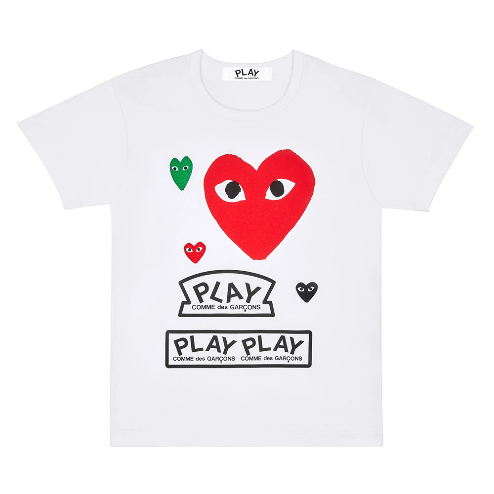 Comme des Garçons PLAY Multi Play Heart SS Tee