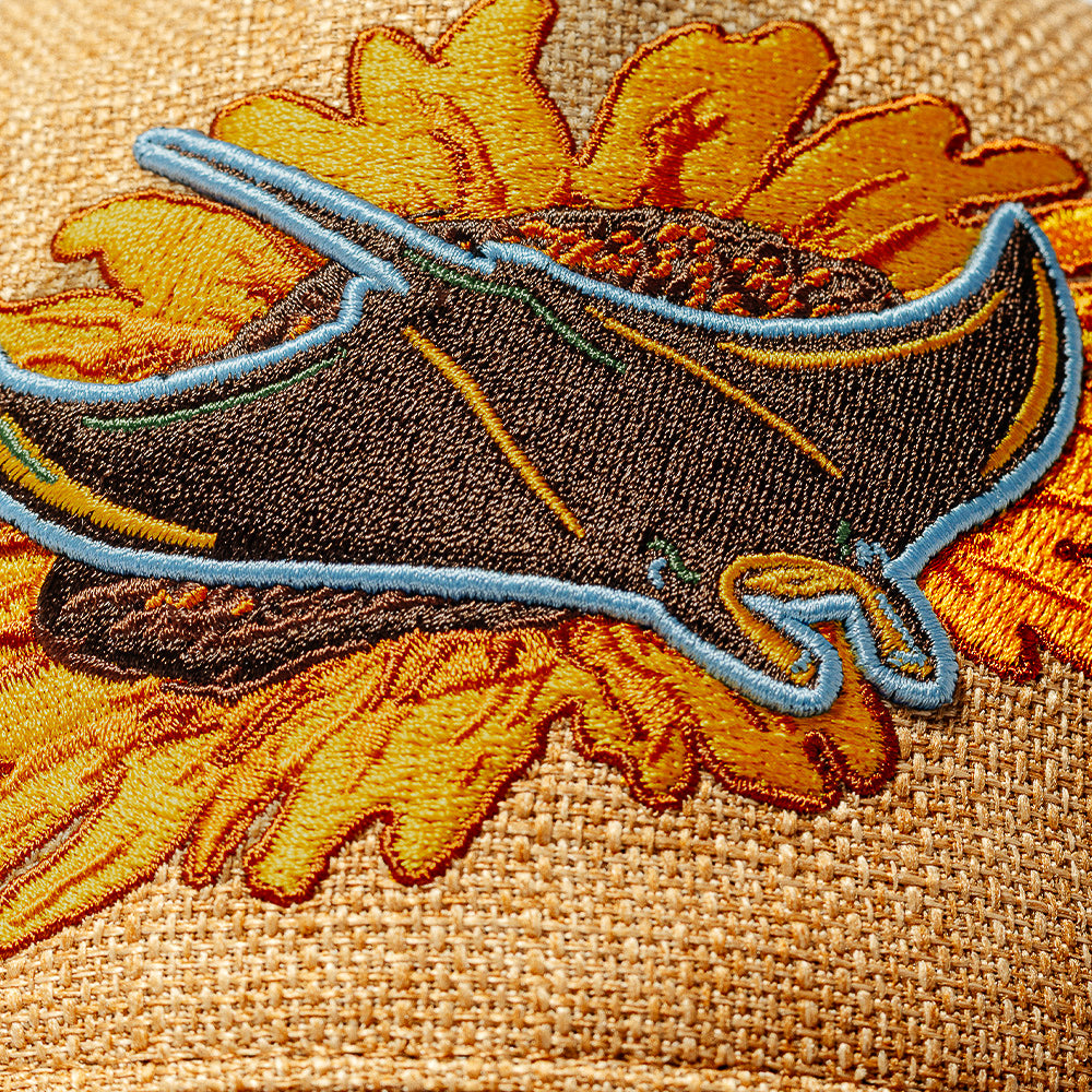 FRSH x 47 x Tampa Bay Rays Micro Burlap "Built To Bloom" Sunflower Ray Snapback