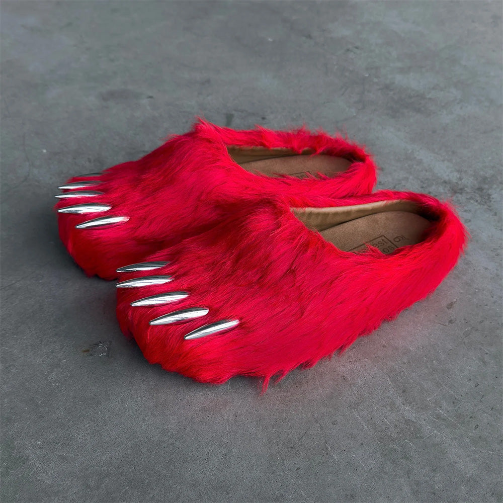 Bravest Studios Bear Claw Mules - Red