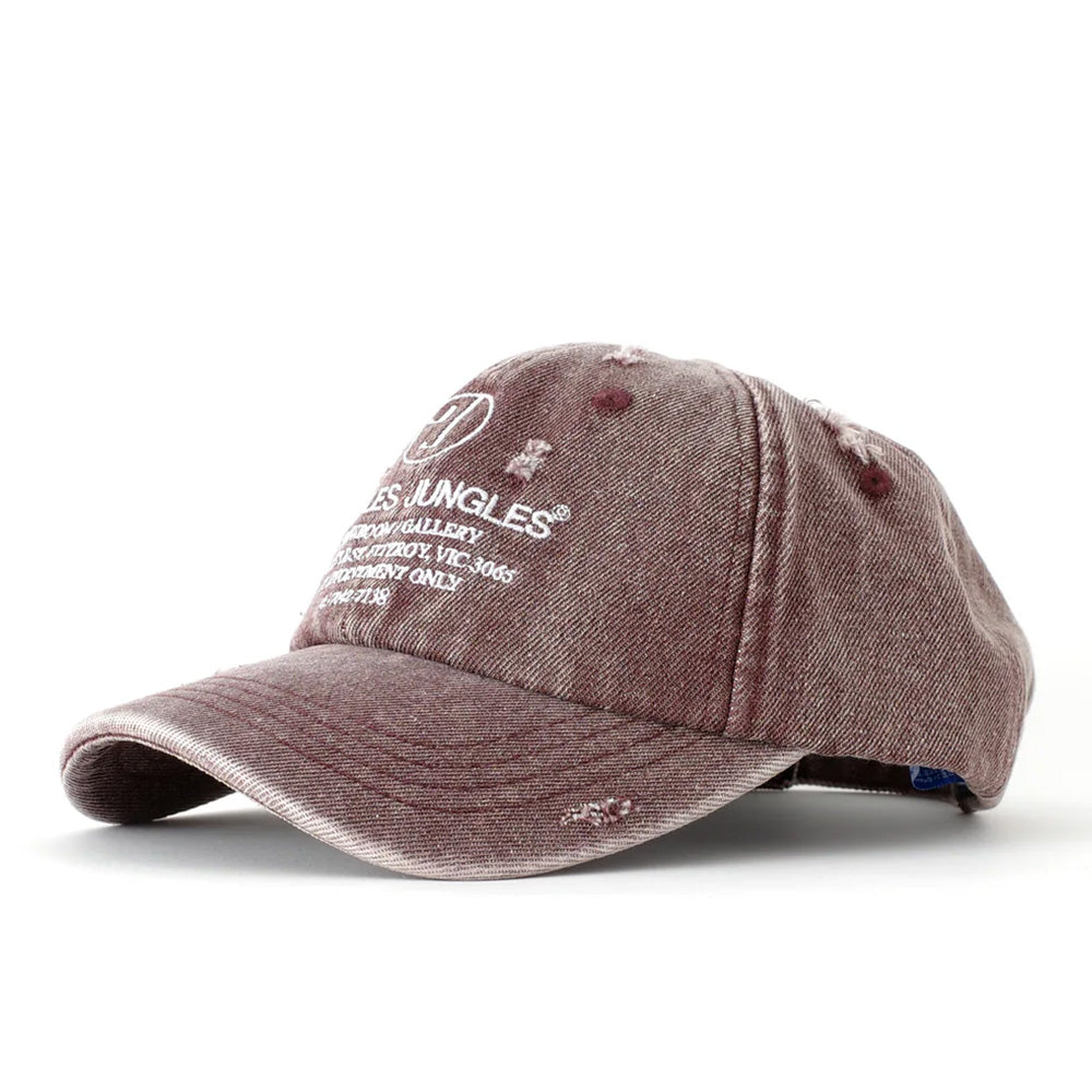 Jungles Appointment Only Distressed Cap Washed Red