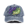 Jungles What Problem Distressed Denim Strapback Hat