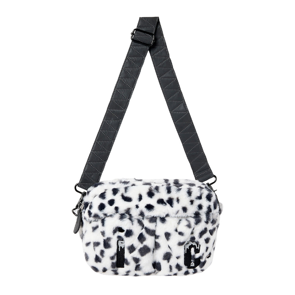Alpha Industries X IceCream Faux Fur "Snow Leopard" Messenger Bag